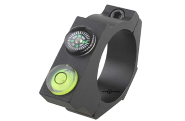 Image of Vector Optics ACD Mount Ring, 30mm Tube, 6063-T6, Matte, w/ Offset Level Bubble &amp; Compass, Black, SCACD-05