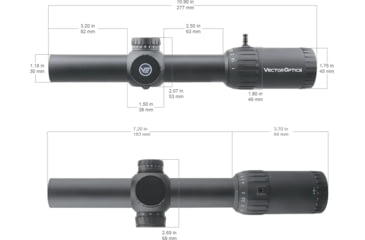 Image of Vector Optics Constantine Rifle Scope, 1-10x24mm, 30mm Tube, SFP, Etched Glass VOS-TMOA Reticle, Matte, Black, SCOC-31