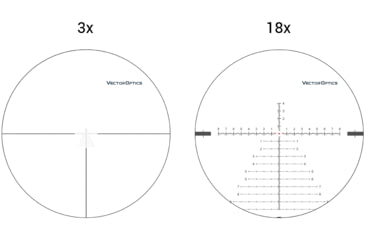 Image of Vector Optics Continental 3-18x50mm Rifle Scope, 34mm , FFP, Etched Glass VCT-34FFP, Nitrogen Purged, Black, SCFF- 28