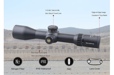 Image of Vector Optics Continental 3-18x50mm Rifle Scope, 34mm , FFP, Etched Glass VCT-34FFP, Nitrogen Purged, Black, SCFF-28