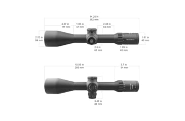 Image of Vector Optics Continental 4-24x56mm Rifle Scope, 34mm, FFP, VCT-34FFP, Nitrogen Purged, Black, SCFF-29