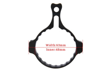 Image of Vector Optics Continental Rifle Scope Power Ring Throw Level, White, SCCON-TL