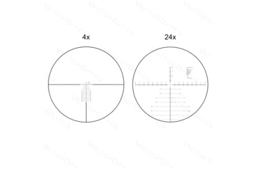 Image of Vector Optics Continental x6 4-24x56mm MBR Riflescope, 34mm Tube, First Focal Plane, Black, SCFF-40
