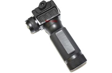 Image of Vector Optics Cyclops Vertical Foregrip w/ Integrated Weapon Light, 2 x Rechargeable 16340, CREE Q5 LED, 180-200 Lumens, Titanium Black, SCFL-08