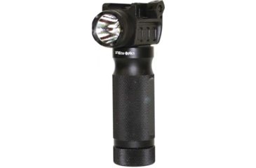 Image of Vector Optics Cyclops Vertical Foregrip w/ Integrated Weapon Light, 2 x Rechargeable 16340, CREE Q5 LED, 180-200 Lumens, Titanium Black, SCFL-08