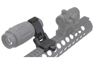 Image of Vector Optics Flip-to-Side Mount Ring, 30mm Tube, Picatinny, 41mm Height, 90-degree Cant, 45 Steel, Black, SCSR-08