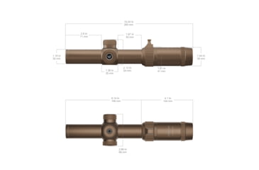 Image of Vector Optics Forester 1-5x24mm GenII Riflescope, 30mm Tube, Second Focal Plane, Chorme, SCOC-32
