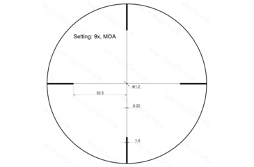 Image of Vector Optics Forester JR. 3-9x40mm Riflescope, 30mm Tube, Second Focal Plane, Black, SCOM-35