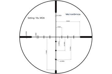 Image of Vector Optics Hugo 6-24x50mm, 1 inch Tube, Second Focal Plane, VOW-10BDC Reticle Rifle Scope, Black, SCOL-31