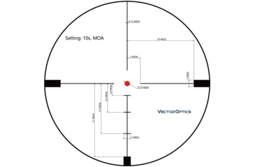 Image of Vector Optics Hugo 6-24x50mm GT, 1 inch Tube, Second Focal Plane, VOI-10BDC Reticle Rifle Scope, Black, SCOL-32