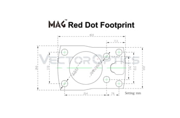 Image of Vector Optics MAG Red Dot Riser Weaver Mount, Black, SCRA-73