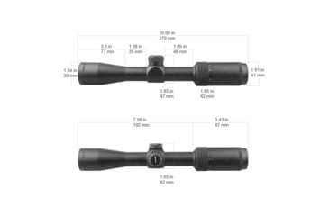 Image of Vector Optics Matiz 2-7x32mm Rifle Scope, 25.4 mm, SFP, Duplex, Nitrogen Purged, Black, SCOM-26