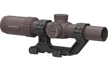 Image of Vector Optics VictOptics S6 1-6x24 30mm Tube LPVO Rifle Scope w/ 1- Piece Extreme High Picatinny AR Mount Kit, Second Focal Plane