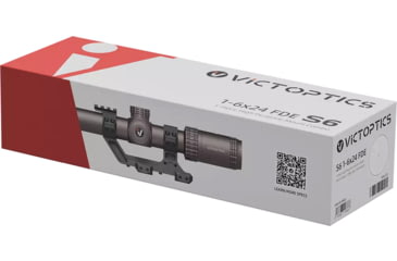 Image of Vector Optics VictOptics S6 1-6x24 30mm Tube LPVO Rifle Scope w/ 1- Piece Extreme High Picatinny AR Mount Kit, Second Focal Plane