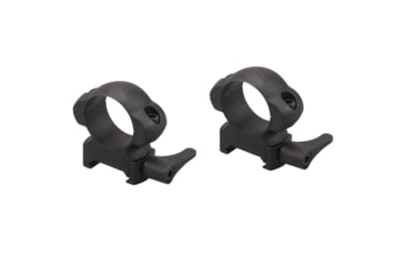 Image of Vector Optics Quick-Release Rifle Scope Rings, 1in Tube, Picatinny/ Weaver, 21mm Height, 45 Steel, Black, SCSR-02