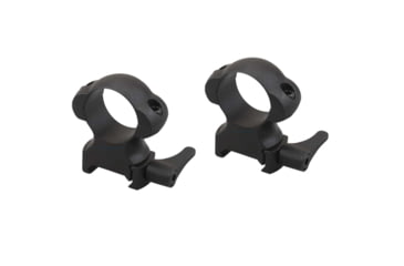 Image of Vector Optics Quick-Release Rifle Scope Rings, 1in Tube, Picatinny/ Weaver, 27mm Height, 45 Steel, Black, SCSR-03