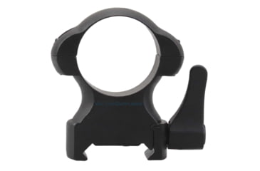 Image of Vector Optics Quick-Release Rifle Scope Rings, 1in Tube, Picatinny/ Weaver, 27mm Height, 45 Steel, Black, SCSR-03