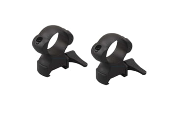 Image of Vector Optics Quick-Release Rifle Scope Rings, 1in Tube, Picatinny/ Weaver, 27mm Height, 45 Steel, Black, SCSR-03