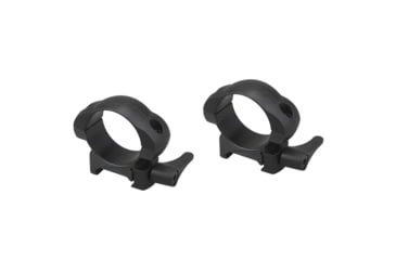 Image of Vector Optics Quick-Release Rifle Scope Rings, 30mm Tube, Picatinny/ Weaver, 19mm Height, 45 Steel, Black, SCSR-04