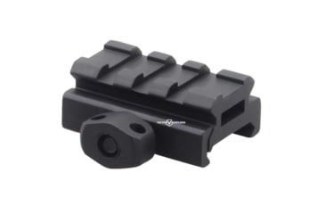 Image of Vector Optics Riser Mount Rail, Picatinny, 0.5in Height, 1.6in Long, 3 Slots, 6063-T6, Black, SCRA-58