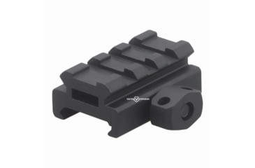 Image of Vector Optics Riser Mount Rail, Picatinny, 0.5in Height, 1.6in Long, 3 Slots, 6063-T6, Black, SCRA-58