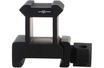 Image of Vector Optics Riser Mount Rail, Picatinny, 1in Height, 1.6in Long, 3 Slots, 6063-T6, Black, SCRA-60