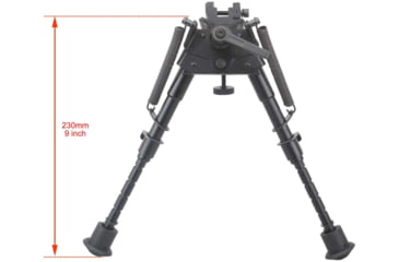 Image of Vector Optics Rokstad Swivels Bipod, 6-9in, Black, SCBPS-04