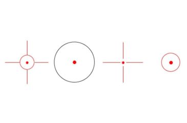 Image of Vector Optics Sable 1x25x34 Red Dot Sight,Four Kinds of Reticles, Black, SCRD-06
