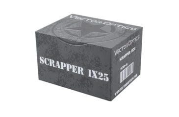 Image of Vector Optics Scrapper 1x25 GenII Red Dot Sight, 2 MOA Dot, Black Matte, SCRD-46