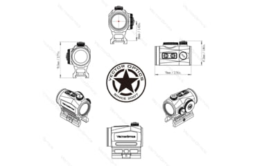 Image of Vector Optics Scrapper 1x25 GenII Red Dot Sight, 2 MOA Dot, Black Matte, SCRD-46