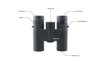 Image of Vector Optics Sentinel Binocular, 8x25mm, Roof Prism, Black, SCBO-11