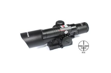 Image of Vector Optics Sideswipe Rifle Scope, 2.5-10x40mm, 25.4mm Tube, R14 Range Finder, Black, SCOM-20
