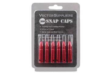 Image of Vector Optics Snap Caps, Rifle, .300 AAC Blackout, 6 Rounds/ Pack, w/ Sling, Red, SCSC-03