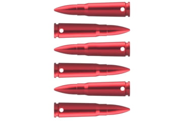 Image of Vector Optics Snap Caps, Rifle, 7.62x39mm, 6 Rounds/ Pack, w/ Sling, Red, SCSC-02