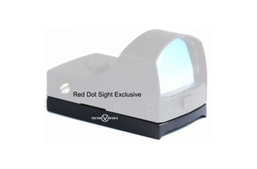 Image of Vector Optics Sphinx Red Dot Sight Pistol Mount Base, Glock, VO Sphinx RDS, 6061-T6, Black, SCRDM-01