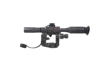 Image of Vector Optics SVD Style Rifle Scope, 4x24mm, Etched Glass SVD Style Reticle, Black, SCFF-15