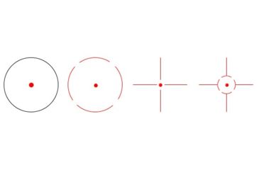 Image of Vector Optics Tempest 1x35mm Red Dot Sight, 4 Types 11 Levels Red Reticle, Black, SCRD-07