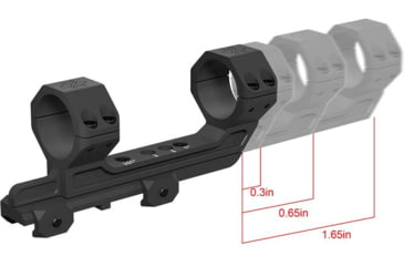 Image of Vector Optics 30mm 1-Piece Adjustable Extended Picatinny Mount