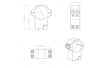 Image of Vector Optics 30mm Dovetail Rings-High