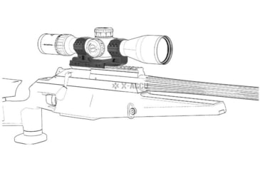 Image of Vector Optics 34mm Cant 0MOA One Piece High Picatinny Mount