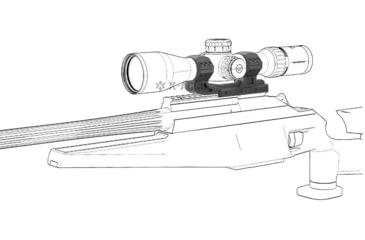 Image of Vector Optics 34mm Cant 0MOA One Piece High Picatinny Mount
