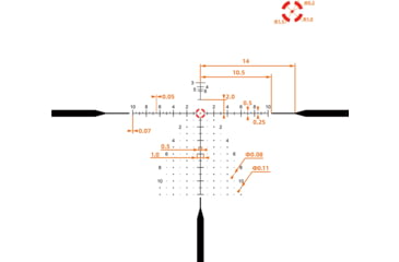 Image of Vector Optics Continental x10 1-10x28 34mm Tube ED CTR Rifle Scope, First Focal Plane
