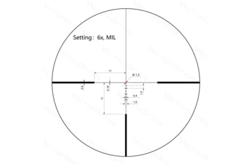 Image of Vector Optics Continental x6 1-6x24i LPVO 30mm Tube Rifle Scope, Second Focal Plane