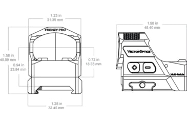 Image of Vector Optics Frenzy-X 1x19x26 MRS GenII Red Dot Sight