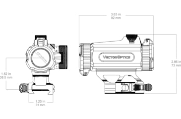 Image of Vector Optics Maverick-II 1x25 GenII Red Dot Sight