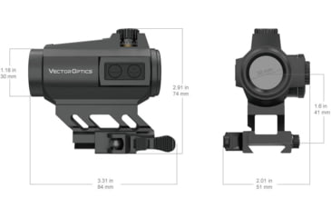 Image of Vector Optics Maverick-II Plus 1x22 Solar Power Red Dot Sight