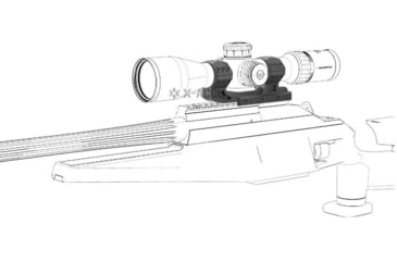 Image of Vector Optics One Piece High Picatinny Mount, 34mm