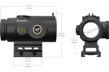 Image of Vector Optics Paragon 4x24 Mini Prism Scope