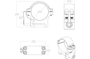 Image of Vector Optics Steel Weaver Quick Release Low Profile Rings