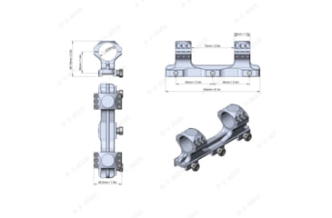 Image of Vector Optics X-Accu 1.4 in High Profile One Piece Picatinny Mount